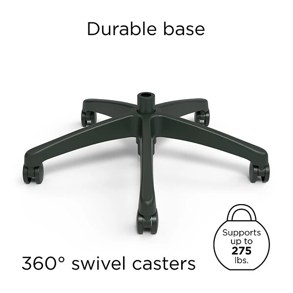 Union & Scale™ FlexFit™ Dexley Ergonomic Mesh Swivel Task Chair, Blue (UN59375) - Image 5