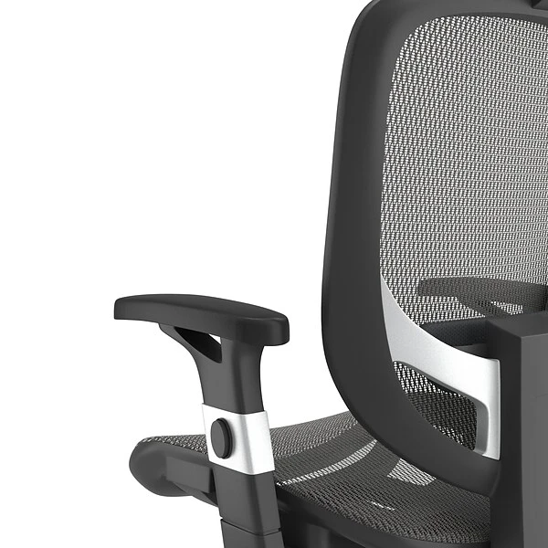 Quill Brand® Hyken Technical Mesh Task Chair, Charcoal Gray - Image 3