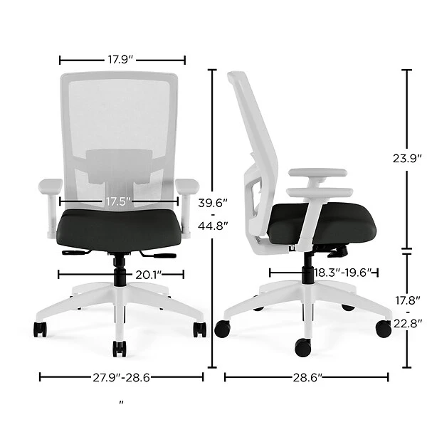 Union & Scale™ Workplace2.0™ 500 Series Fabric Task Chair, Iron Ore (53483) - Image 6