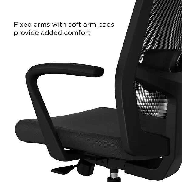 Union & Scale™ Workplace2.0™ 500 Series Fabric Task Chair, Black (52284) - Image 3
