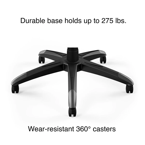 Staples Emerge Vortex Bonded Leather Gaming Chair, White And Gray (52503) - Image 6