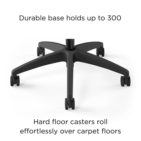 Union & Scale™ Workplace2.0™ 500 Series Armless Fabric Task Chair, Iron Ore (52263) - Image 5