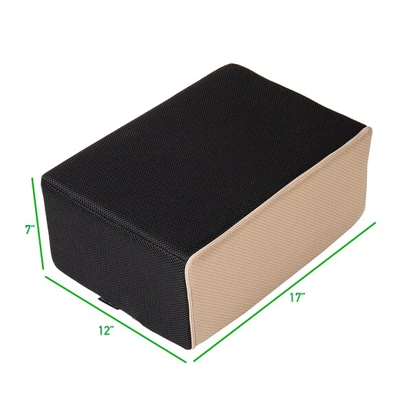 Mind Reader Harmony Collection Footrests, Black/Beige (FTCUSH-BLK) - Image 2