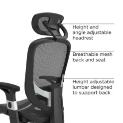 Quill Brand® Hyken Mesh Task Chair, Black (23481-CC)