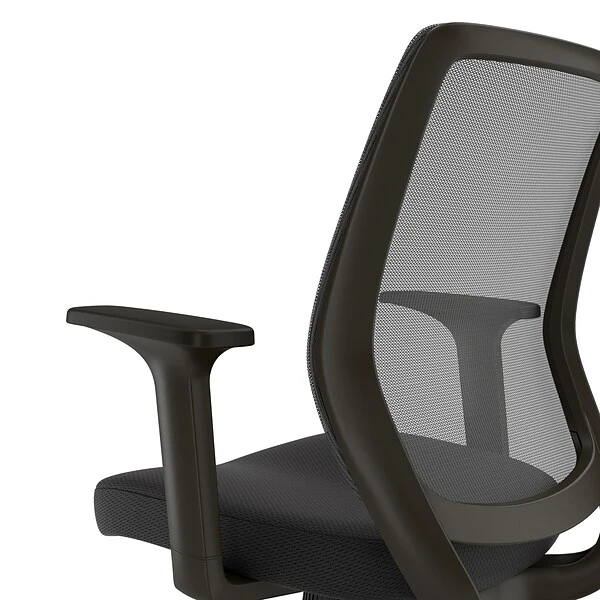 Union & Scale™ Essentials Ergonomic Fabric Swivel Task Chair, Black (UN56947) - Image 3