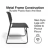 Quill Brand® Resin Student/School Chair, Black, 4/Pack (51475)