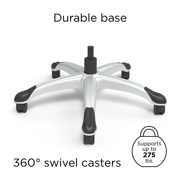 Quill Brand® Hyken Mesh Computer And Desk Chair, Red (50218) - Image 5