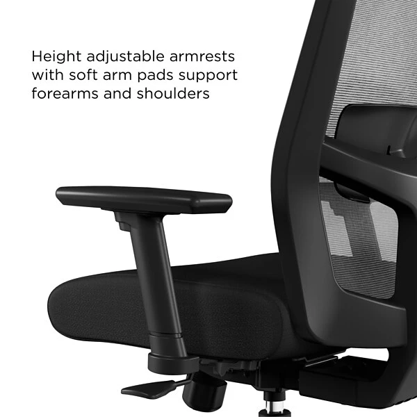 Union & Scale™ Workplace2.0™ 500 Series Fabric Task Chair, Black (51972) - Image 3