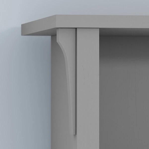 Bush Furniture Salinas Hall Tree With Storage Bench, Cape Cod Gray (SAL001CG) - Image 5