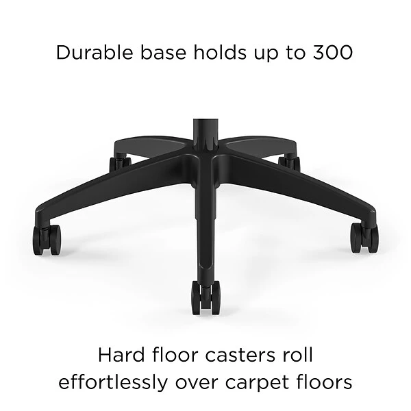 Union & Scale™ Workplace2.0™ 500 Series Fabric Task Chair, Black (52284) - Image 5