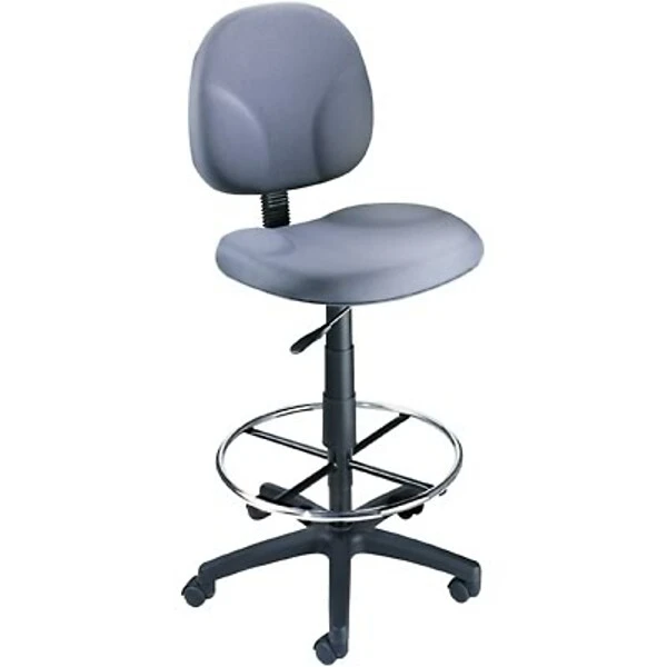 Boss® Drafting Stool With Swivel Base; Grey
