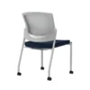 Union & Scale Workplace2.0™ Fabric Guest Chair, Navy, Integrated Lumbar, Armless, Stationary Seat Control (53700)