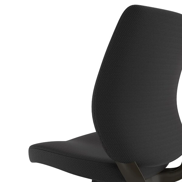Union & Scale™ Essentials™ Ergonomic Armless Fabric Task Chair, Black (UN59382) - Image 3