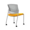 Union & Scale Workplace2.0™ Fabric Guest Chair, Goldenrod, Integrated Lumbar, Armless, Stationary Seat Control (53695)