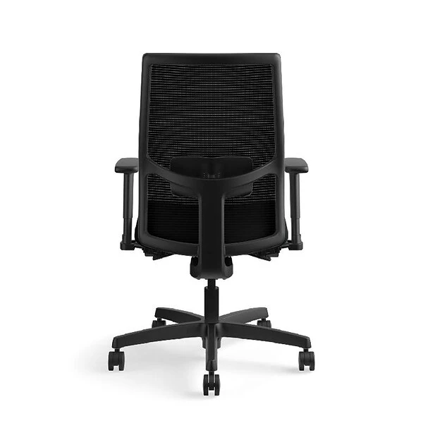 HON Ignition 2.0 Mesh/Vinyl Mid-Back Task Chair, Adjustable Arms, Black (HON12M2AMLU10TK) - Image 3