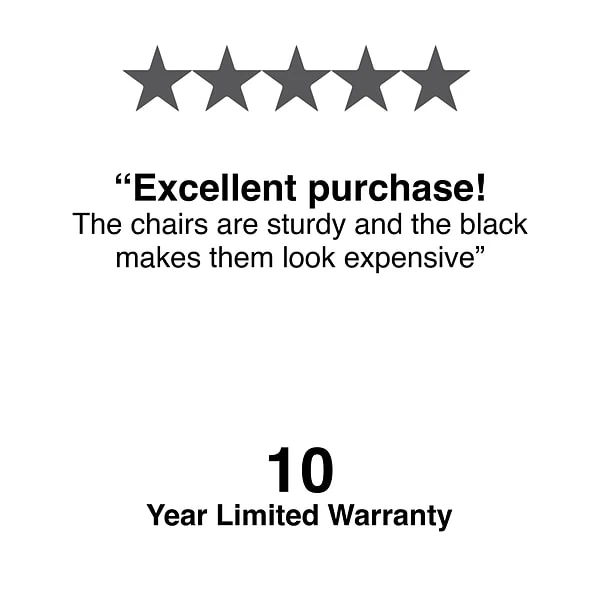 Quill Brand® Banquet/Reception Chair, Black, 4/Pack (51501) - Image 5