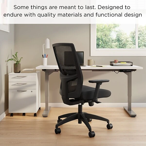 Union & Scale™ Workplace2.0™ 500 Series Fabric Task Chair, Black (51972) - Image 4