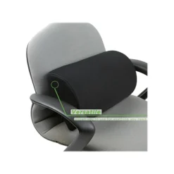 Mind Reader Fabric Backrest And Footrest, Black (BKFTFOAM-BLK)