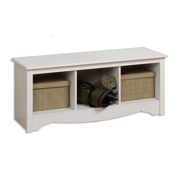 Prepac™ Composite Wood Cubbie Bench, White - Image 5