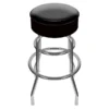 Trademark 30" High Grade Padded Swivel Bar Stool, Black