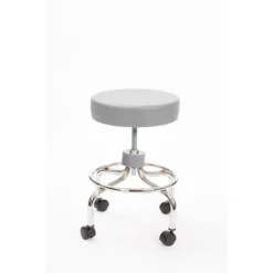 Brandt 22211 Revolving Stool With Footrest, Dove Gray