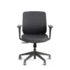 Poppin Dark Gray Max Task Chair, Mid Back, Charcoal Frame