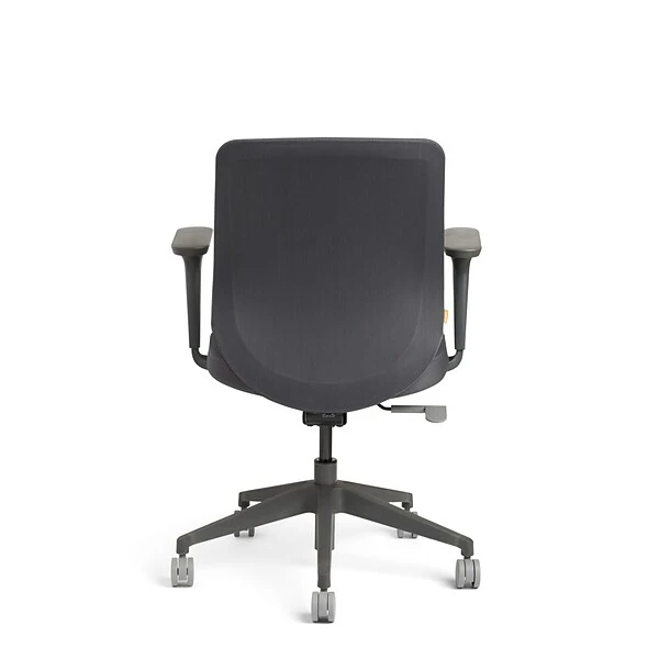 Poppin Dark Gray Max Task Chair, Mid Back, Charcoal Frame - Image 3