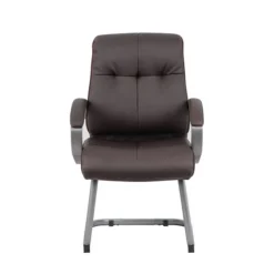 Boss Double Plush Executive Guest Chair - Bomber Brown