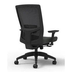 Union & Scale Workplace2.0™ Fabric Task Chair, Iron Ore, Adjustable Lumbar, 2D Arms, Synchro Seat Slide