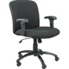 Safco Uber Fabric Computer And Desk Chair, Black (3491BL)