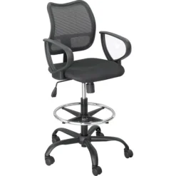 Safco Vue Loop Armrest, Black, Pair (3396BL)