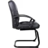 Boss Leather Guest Chair, Black (B7309)