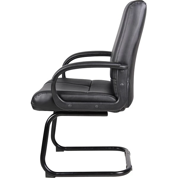 Boss Caressoft Leather Guest Chair, Black (B7909) - Image 3