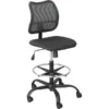 Safco Vue Nylon Mesh Back Fabric Computer And Desk Chair, Black (3395BL)
