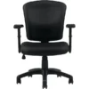 Global Offices To Go® Multi-Function Task Chair, Fabric, Black, Seat: 25.5"Wx23.5"D, Back: 25.5"Wx25"H