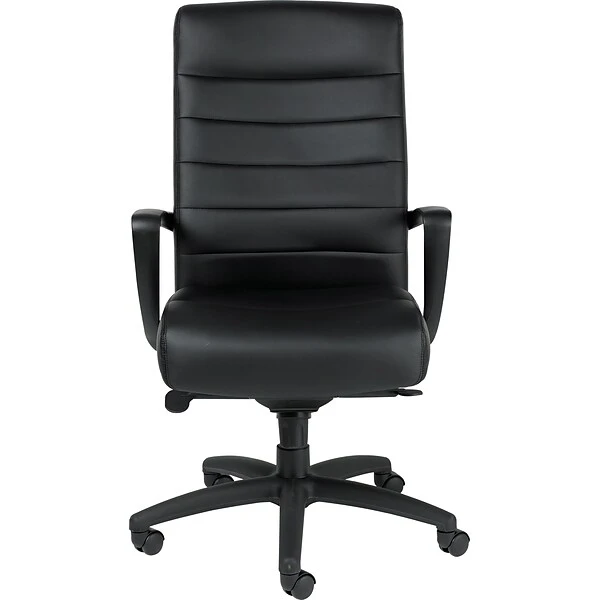 Raynor Eurotech Manchester Leather Executive Chair, Black - Image 3