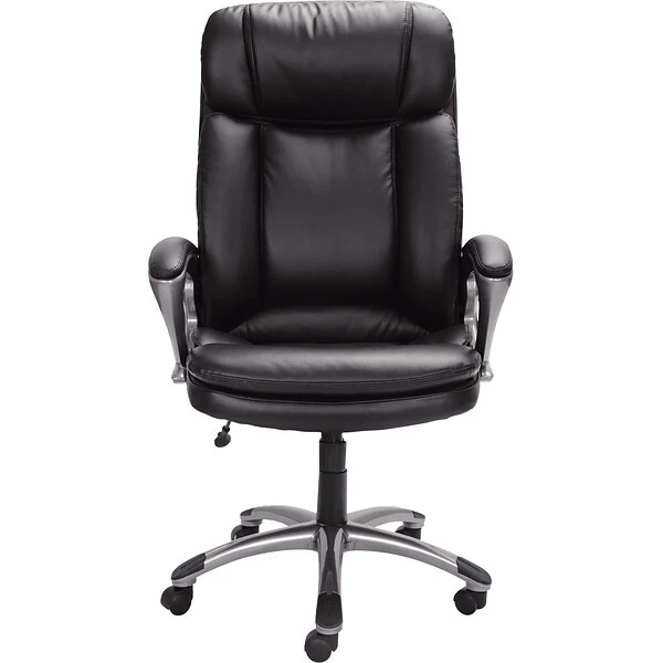 Serta Big & Tall Ergonomic Faux Leather Executive Big & Tall Chair, 350 Lb. Capacity, Black (43675OSS) - Image 2