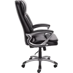 Serta Big & Tall Ergonomic Faux Leather Executive Big & Tall Chair, 350 Lb. Capacity, Black (43675OSS)
