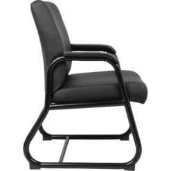 Boss Office Products Padded Guest Chair, Black (B709)