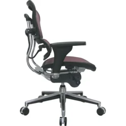 Raynor Eurotech Ergo Human Mesh Mid Back Task Chair, Plum Red