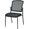Raynor Eurotech Mesh/Fabric Dakota 2 Guest Chair, Black, 2/Carton