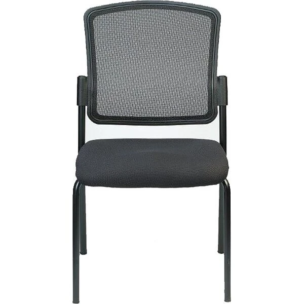 Raynor Eurotech Mesh/Fabric Dakota 2 Guest Chair, Black, 2/Carton - Image 2