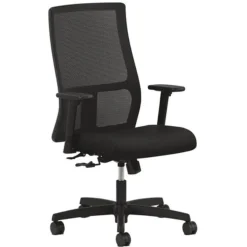 HON Ignition Mesh Back Fabric Computer And Desk Chair, Black (HIWM1.A.H.M.CU10.T.SB)