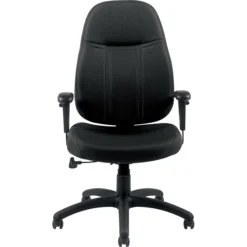 Global Offices To Go® Fabric Tilter Executive Chair With Arms, Black (OTG11652-QL10)