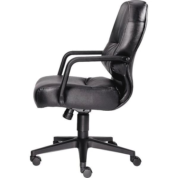 HON® 2090 Series Leather Executive Mid-Back Chair, Black - Image 6