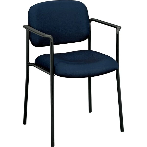 HON Scatter Fabric Stacking Guest Chair, Fixed Arms, Navy (BSXVL616VA90) - Image 2