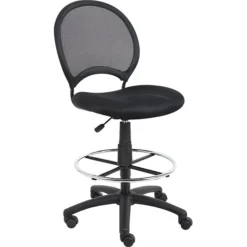 Boss® Mesh Drafting Stool; Black