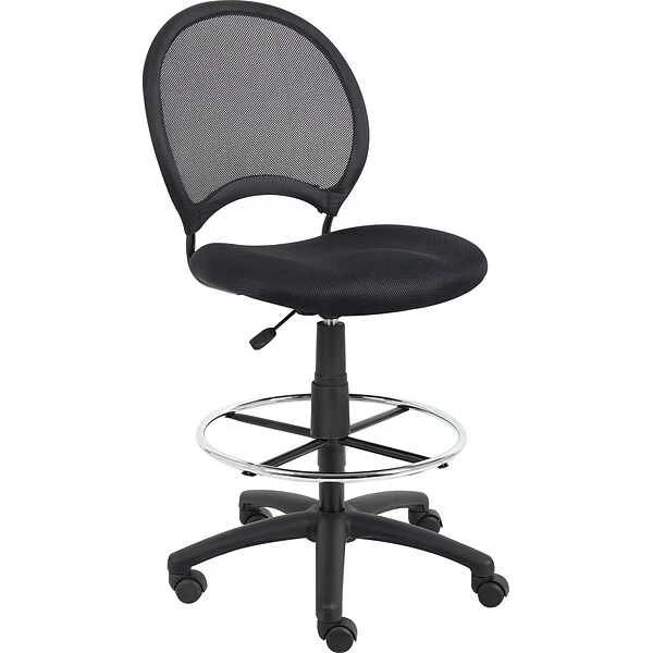 Boss® Mesh Drafting Stool; Black