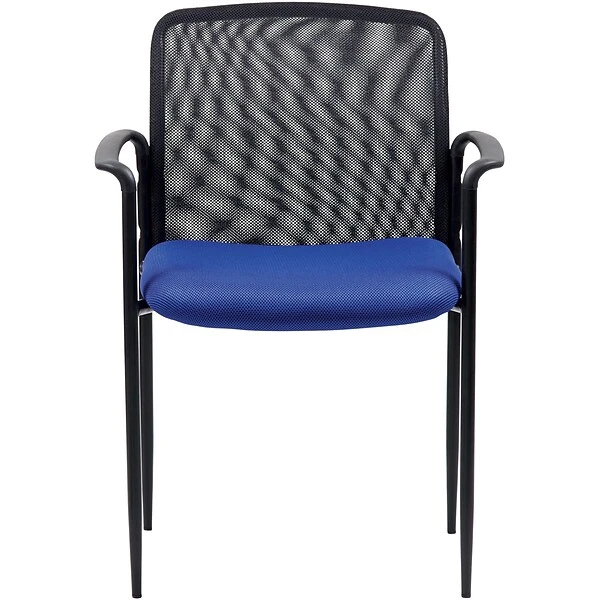 Boss Stackable Mesh Guest Chair - Blue - Image 2