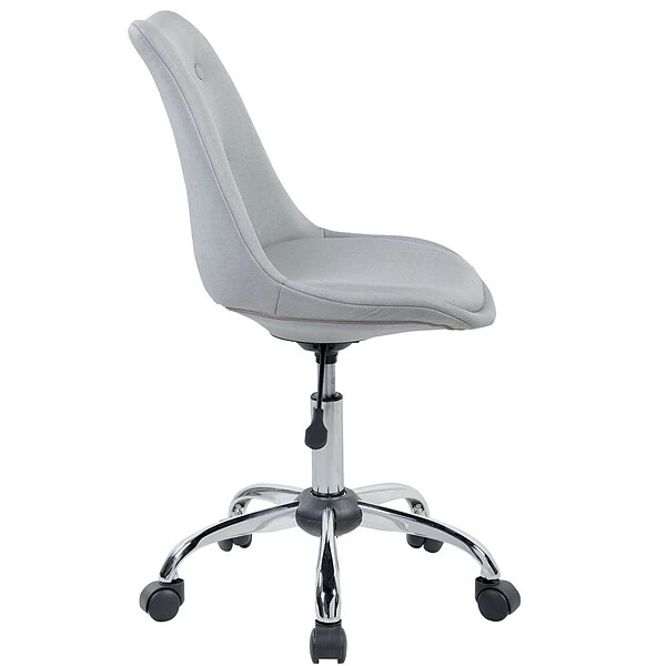 Techni Mobili Tufted Armless Task Chair, Gray - Image 2